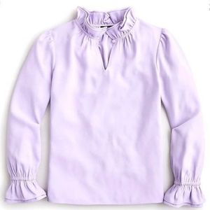 J. Crew Lilac 365 Crepe Blouse